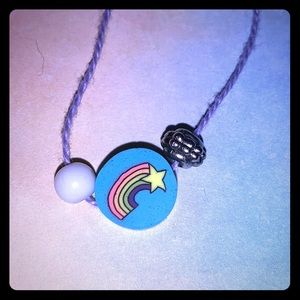 A rainbow charm bracelet